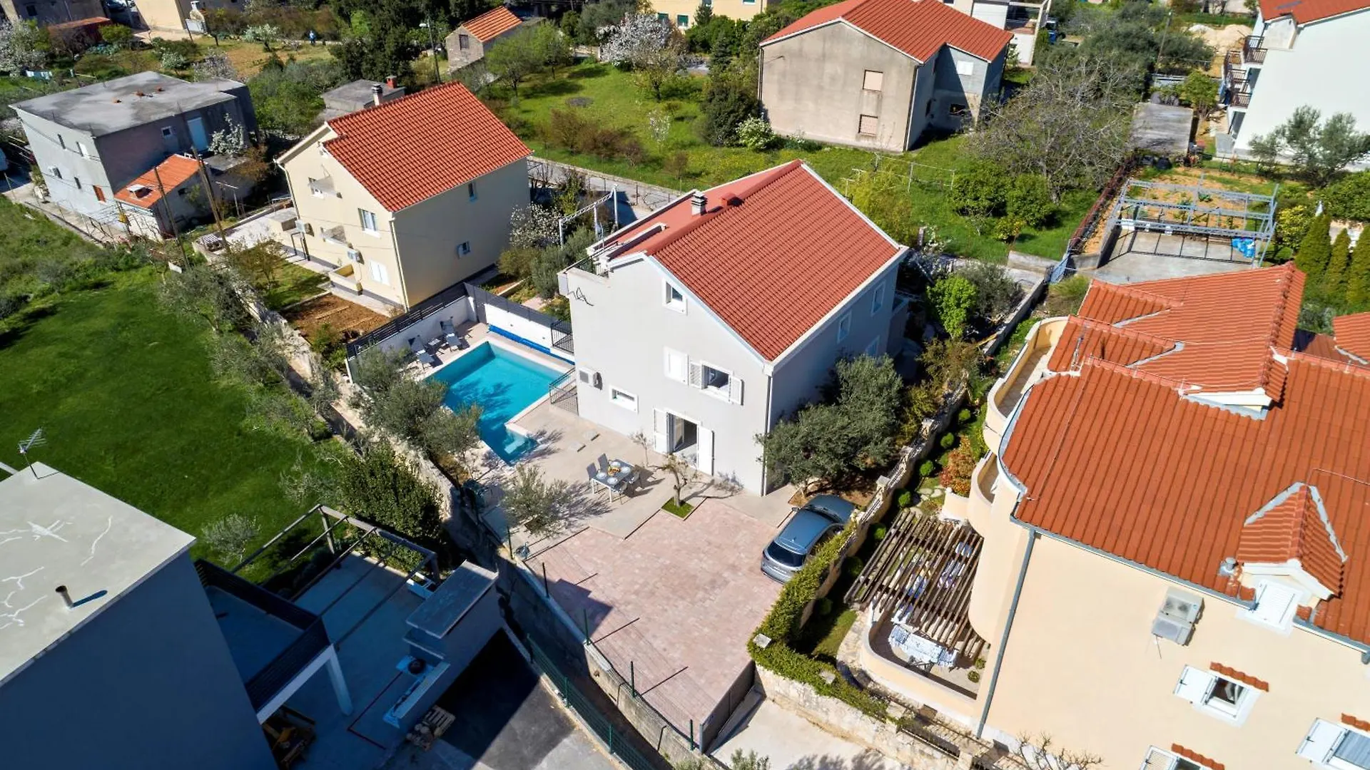 Villa Trapezium - Private Heated Pool & Table Soccer Kastela