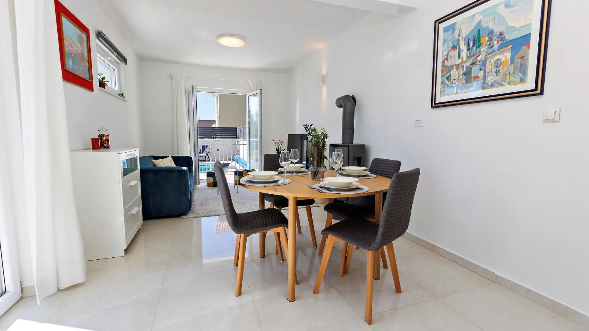 Villa Trapezium - Private Heated Pool & Table Soccer Kastela